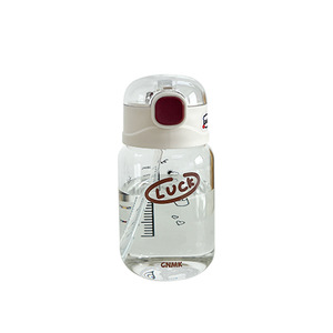 Gnmk Glass Water Bottle With Straw 1000Ml Portable Travel Drinkware - Product Image 5