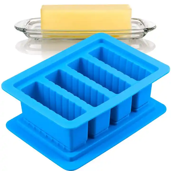 Storage Tray Butter Large 4 with Silicone Butter Storage The with