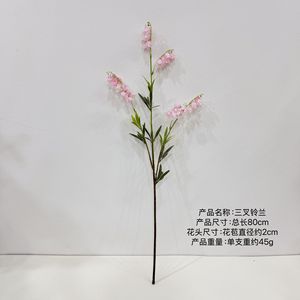 Flores Artificiales de <span class=keywords><strong>Lirio</strong></span> <span class=keywords><strong>Blanco</strong></span> de Alta Calidad H-751 para Decoraciones de Boda, Flor Natural Realista de Calidad - Product Image 6