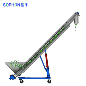 Sophon cấp thực phẩm tự động Phễu xoắn ốc trung chuyển máy tùy chỉnh công suất cao bột mì tinh bột xô khoan vít băng tải - Product Image 3