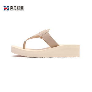 Sandal Wanita Wedges 2022 Kualitas Tinggi Sandal Jepit Karet Tebal Wanita, Pabrik Cina Sandal Jepit Kustom Grosir - Product Image 6