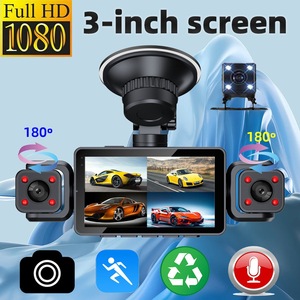Boîte noire <span class=keywords><strong>de</strong></span> <span class=keywords><strong>voiture</strong></span> 3 pouces 4 caméras, enregistreur vidéo HD 1080P avec vision nocturne, capteur G, caméra <span class=keywords><strong>de</strong></span> tableau <span class=keywords><strong>de</strong></span> bord 360 degrés, Wi-Fi intégré <span class=keywords><strong>pour</strong></span> toutes les voitures - Product Image 3