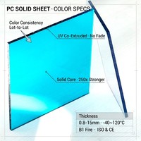 Plaque de polycarbonate solide transparente dépolie de 4 mm, 6 mm, 8 mm pour remplissage de balustrade de balcon