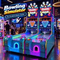 Machine de jeu de bowling à monnayeur LST aux couleurs réalistes