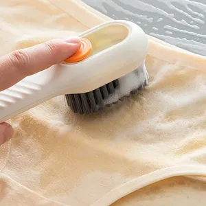 Brosse de nettoyage à poils doux, brosse à chaussures pour liquides, brosse à long manche, brosse à vêtements, brosse à chaussures et vêtements, outil de nettoyage domestique - Product Image 4