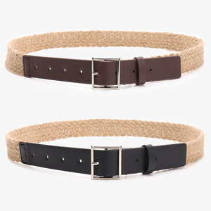 Cintura da Donna Personalizzata in Corda di Canapa Naturale Intrecciata, con Design a Intreccio e Cintura in Pelle PU di Alta Qualità - Product Image 1