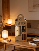 Nouvelle Arrivée - Boîte Cadeau Luxe en Carton Rigide avec Logo Gaufré pour Bouteille de Whisky, Vin ou Alcool - Emballage Magnétique pour Bouteille Unique