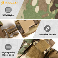 Harnais de poitrine tactique modulaire Molle avec sangle d'épaule réglable et pochettes pour chargeurs, pour Airsoft, Paintball et activités de plein air