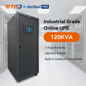 ASI industriel en ligne 120 kVA 120 kW 120 KVA Onduleur à onde sinusoïdale pure pour serveur Alimentation sans interruption avec stabilisateur - Product Image 1