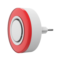 Sirène d'alarme intelligente Zigbee Heiman 95 dB Tuya, lumière stroboscopique sans fil puissante avec batterie de secours, fonction répéteur AC100-240V pour la maison
