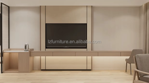 Juego de Muebles de Dormitorio de Hotel de Lujo de 5 Estrellas con Cama King Size y Cabecera de Madera Personalizada - Product Image 6
