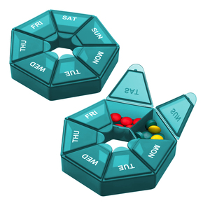 <span class=keywords><strong>Pilulier</strong></span> hebdomadaire personnalisé avec logo, 7 compartiments, boîte à médicaments en PP, organisateur en plastique personnalisé <span class=keywords><strong>pas</strong></span> <span class=keywords><strong>cher</strong></span> - Product Image 4