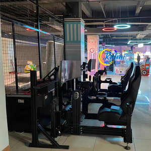 جهاز ألعاب سباق السيارات بالواقع الافتراضي الجديد من كايمي، محاكي ديناميكي بشاشة منحنية، جهاز قيادة متحرك، معدات الواقع الافتراضي - Product Image 3