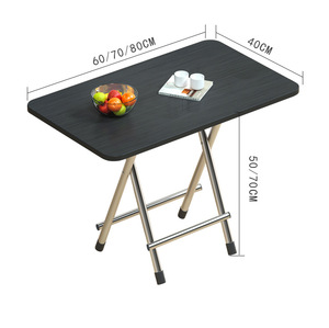 Bát giác gấp bàn gỗ hàng đầu kim loại chân hiện đại nhà bếp phòng ăn không gian nhỏ bàn cho căn hộ gia đình ký túc xá - Product Image 5