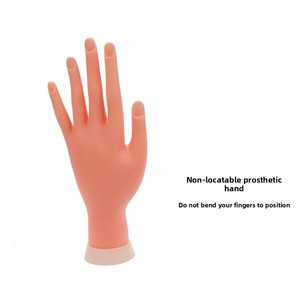 Main prothétique pour la pratique de la modélisation des ongles, main gauche, peut être pliée et positionnée pour la pratique de la modélisation des ongles, main d'entraînement pour les apprenants - Product Image 5