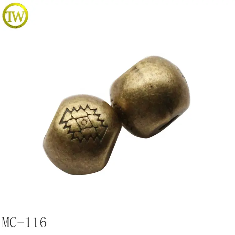 Custom ball shape engraved letter pendant handmade jewelry accessory mini alloy beads for women necklace