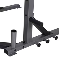 Jaula de Sentadillas Comercial de Alta Resistencia, Equipo de Entrenamiento de Fuerza Ajustable para Gimnasio en Casa y Centro de Fitness