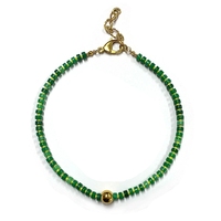 Comiya - Collares de Perlas de Acero Inoxidable con Cuentas Multicolores Chapadas en Oro Vintage, Collares con Colgante de un Solo Círculo, Regalo para Mujer