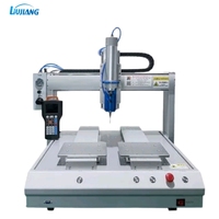 Liujiang machine de distribution de silicone automatique double station robot de distribution de colle UV personnaliser distributeur d'adhésif de rempotage