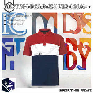 Camisetas Polo con Diseño Personalizado, Impresión por Sublimación, 100% Poliéster, Antiarrugas, Uniformes con Bordado, Jersey Sólido - Product Image 2