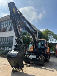 รถขุดไฮดรอลิกแบบล้อ Hyundai 210W-9S 22 ตัน มือสอง เครื่องยนต์ Cummins ระบบไฮดรอลิก Kawasaki รุ่นปี 2023 - Product Image 5