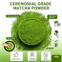 Prix de Gros 2026 Marque Privée 1KG Poudre de Thé Vert Matcha Cérémonial Pur de Qualité en Vrac
