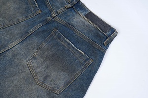 <span class=keywords><strong>Pantaloni</strong></span> minimalisti di temperamento artistico larghi e comodi vestiti <span class=keywords><strong>bianchi</strong></span> strappati Patch Blue Jeans curvo <span class=keywords><strong>pantaloni</strong></span> a coltello - Product Image 4