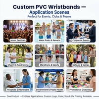 Bracelet en PVC étanche avec logo personnalisé, impression, fermoir métallique réglable, coloré, pour parc aquatique, complexe hôtelier, fête à la piscine, vente en gros OEM