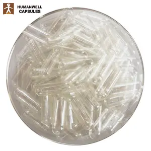 Wholesale Transparent HPMC Vegetable Capsules Empty Shell Size 000 00 0 1 2 3 4 Clear Pullulan Veggie Capsules