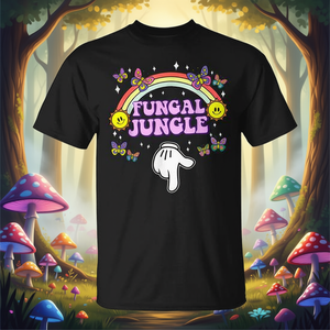 T-shirt Fungal Jungle, abbigliamento casual da donna, divertente e con umorismo per adulti - Product Image 3