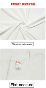 Summer Clothes High Quality 230Gsm Black Heavy Cotton Short Sleeve Plain Solid Color Drop Shoulder Us Plus Size Tshirt for Men - Product Image 6