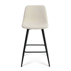 Mobilier nordique Restaurant petit déjeuner cuisine îlot comptoir haut moderne tissu tabouret de bar <span class=keywords><strong>chaise</strong></span> avec dossier - Product Image 6