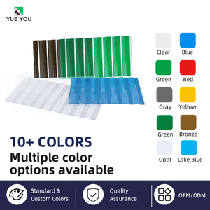 Panneau alvéolé en polycarbonate industriel durable et personnalisable pour pergola, toit de cour et lucarne, effet cristal bleu - Product Image 1