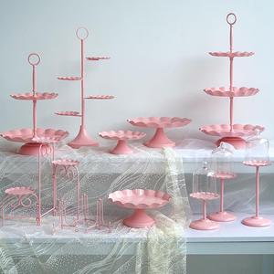Decorazione elegante Set di supporto per <span class=keywords><strong>torta</strong></span> 6 pezzi supporto per Cupcake torte di frutta dolci piatto di <span class=keywords><strong>caramelle</strong></span> in metallo oro tavolo da Dessert Set - Product Image 4