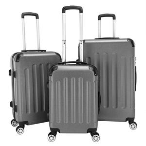 Ensemble de bagages DB 20 24 28 pouces, valise à roulettes en ABS gris foncé avec serrure à combinaison, légère, style moderne, pour les voyages - Product Image 1