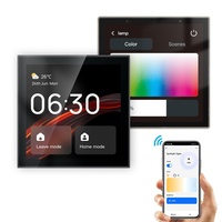 Panneau de commande intelligent pour maison connectée, écran complet 4 pouces, commande vocale, contrôle par application, passerelle Zigbee, système d'exploitation Linux, Alexa intégré, hôte intelligent