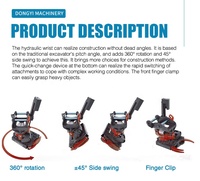 Accessoires pour excavatrices : Tiltrotator hydraulique à attache rapide, attache rapide universelle, équipements pour engins de construction