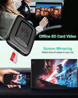 Venta al por mayor calidad HD inalámbrico Android Auto Carplay Ai Box incorporado YouTube Netflix App Android 12 inalámbrico Carplay Dongle Iphone