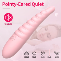 Vibrateur en silicone liquide à 10 vitesses, stimulation clitoridienne et du point G, mini vibromasseur pour femmes