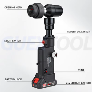 Cable <b>Puller</b> Hydraulic Conduit Bender Rechargeable Hole Puncher Straight Handle Electric Punch Tool With Multiple Dies - Product Image 4