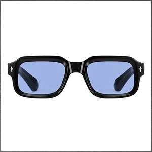 Gafas de Sol Cuadradas Personalizadas al por Mayor HBK <span class=keywords><strong>Concept</strong></span> K40483, Armazón de Acetato TR90, Estilo Punk Vintage, Impresión de Logotipo OEM, UV400 - Product Image 3