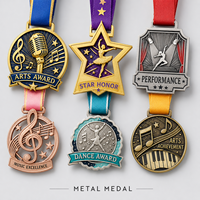 Médaille personnalisée en alliage de zinc 3D pour le karaté et le taekwondo, médaille d'honneur pour le champion du tournoi d'arts martiaux 2026, médailles de récompense en métal avec ruban