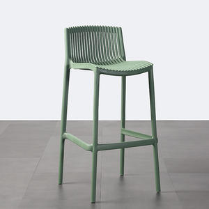 Современные складные легкие стулья для ресторана, стулья-табуреты с высокой спинкой из полипропилена для балкона, двора, улицы - Product Image 4