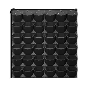 Jardinière verticale en plastique pour mur de jardin Pots de fleurs Récipient suspendu Jardinière verticale à arrosage automatique