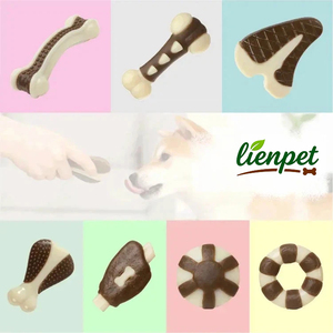 Prodotti per Animali Domestici: Osso da Masticare Indistruttibile per Cani, Giocattolo Durevole al Gusto di Manzo in Nylon per Cani Aggressivi - Product Image 3