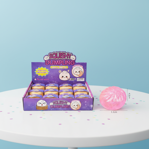 En gros : Jouet Squishy sensoriel anti-stress coloré, en forme de boulette de maltose scintillante, type Baozi, en boîte mystère - Product Image 4