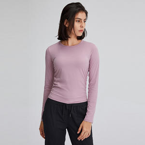 Baju Fitness Yoga Lengan Panjang, Baju Atletik Lengan Panjang, Baju Fitness Yoga, Nyaman, Kualitas Tinggi - Product Image 5