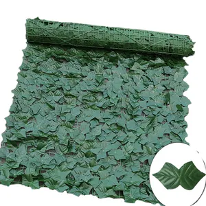 Горячая Распродажа! Зеленый листья живой изгороди, искусственный плющ, забор для конфиденциальности, пластиковый материал, экран для конфиденциальности для сада, двора
