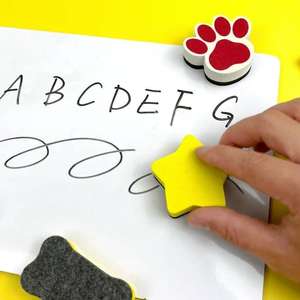 Vente en gros de gomme en <span class=keywords><strong>feutre</strong></span> EVA pour enfants, nettoyeur de <span class=keywords><strong>tableau</strong></span> blanc magnétique facile à effacer avec <span class=keywords><strong>craie</strong></span> - Product Image 2