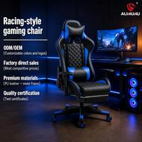 Chaise de jeu ergonomique à dossier haut avec accoudoirs 2D et repose-pieds, idéale pour la maison, vente directe usine